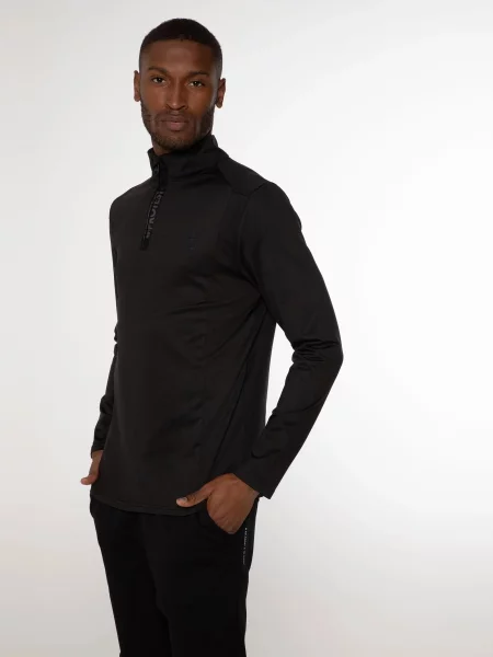 Pánska mikina Protest Rewill Zip Active true black čierna