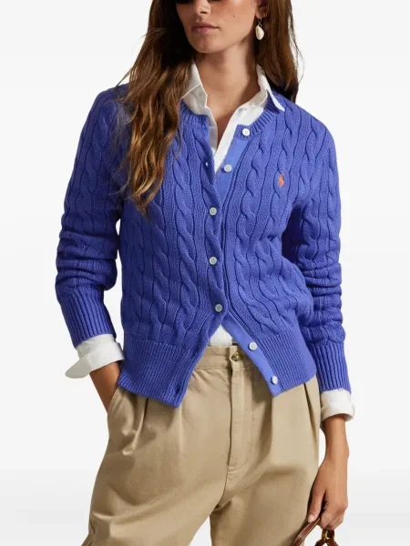 Căciulă Polo Ralph Lauren cu broderie tricotate de costum albastru