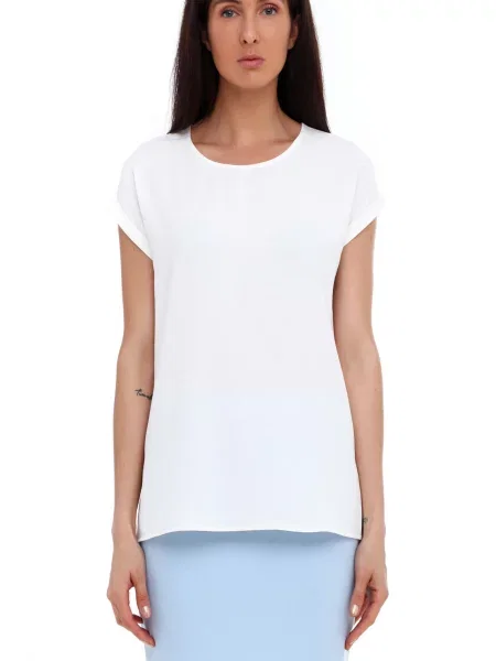 Лляна Блуза LadyLike молочний