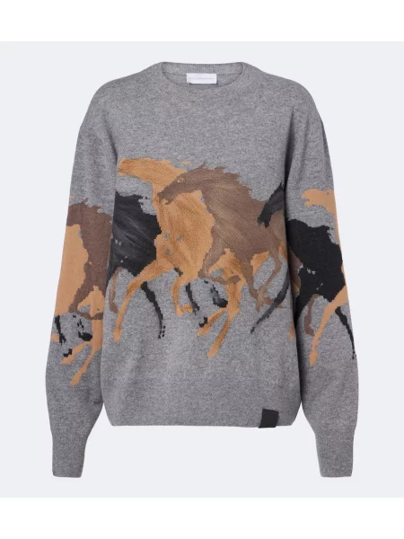Pulover Stella Mccartney de lână gri