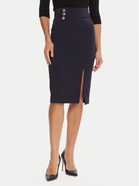 Rinascimento Fustă tip creion Bleumarin