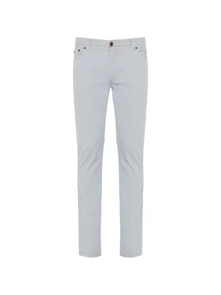 Pantaloni Richard J. Brown cu broderie alb