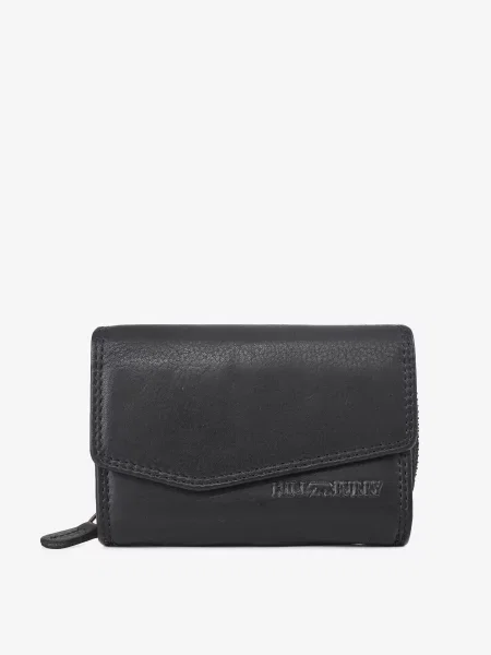 Кожаный кошелек Hill Burry черный