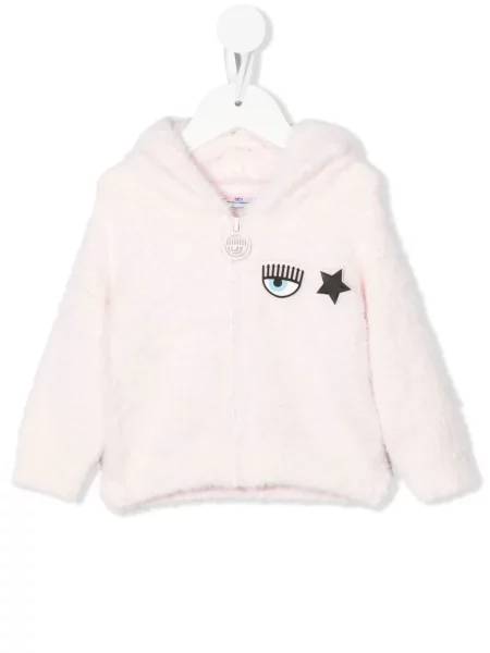 Bluza z kapturem dziecięca Chiara Ferragni różowa