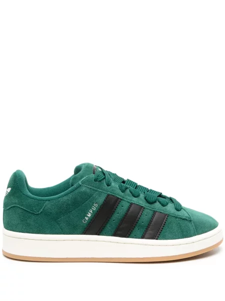 Sneakerși Adidas Campus din piele de căprioară verde