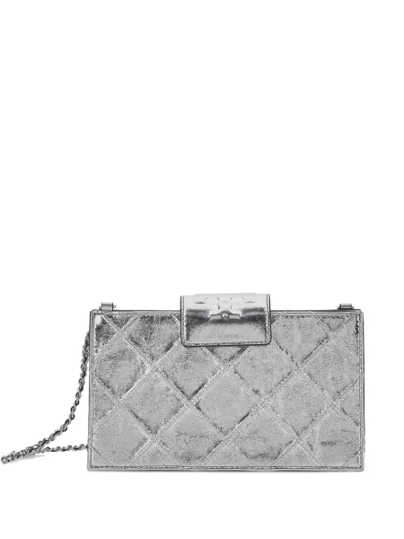 Geanta crossbody Tory Burch argintiu