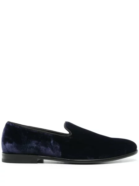 Pantofi loafer Doucal's de catifea albastru