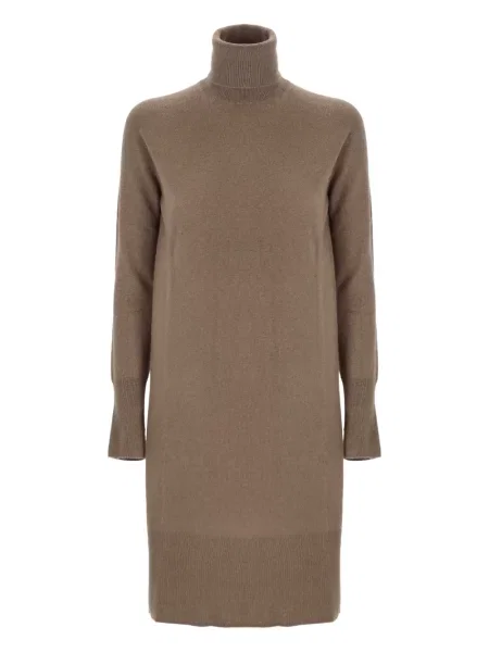 Rochie midi Joseph până la genunchi de costum maro