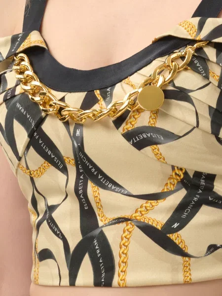 Топ Elisabetta Franchi бежевый
