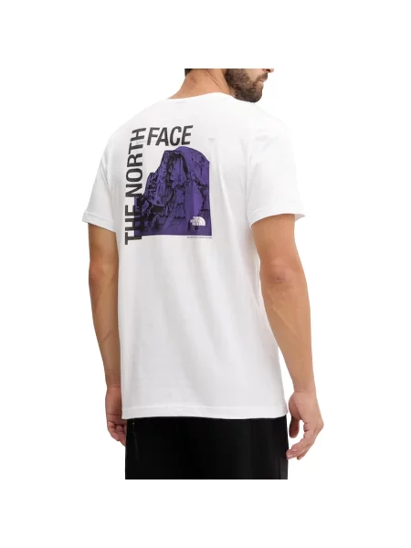T-shirt sportowy z krótkim rękawem M Half Dome Photo SS Tee biała