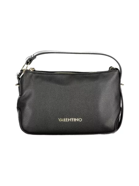 Lniana torebka hobo Valentino czarna