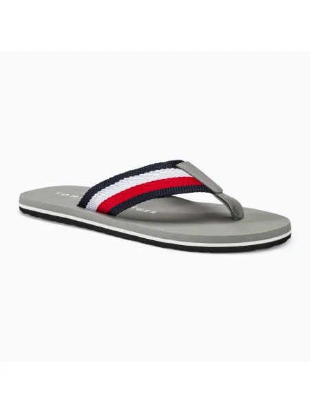 Olcsóbban. Férfi Tommy Hilfiger Corporate Beach szandál antik ezüst flip flopok. Méret: 46 EU szürke