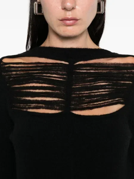 Pulover Rick Owens zdrențuiți negru