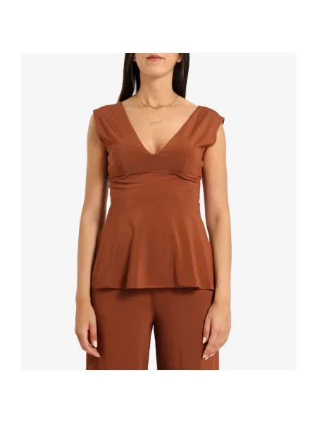 Top Max Mara brązowy