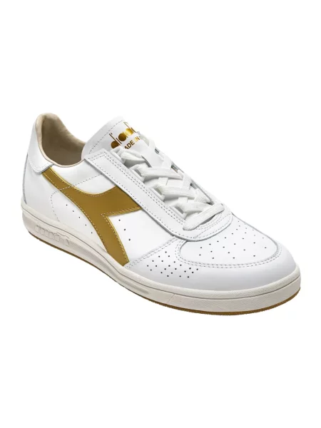 Sneakersy Diadora skórzane żółte