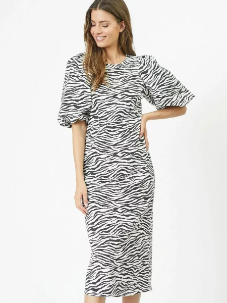 Co'couture Rochie Zion negru / murdar alb