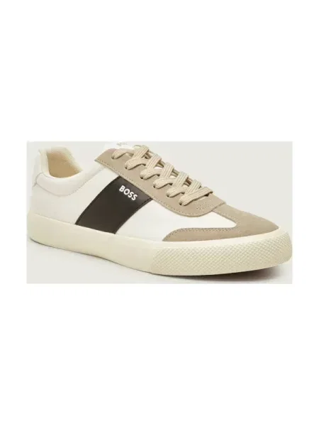 BOSS BLACK Sneakers Aiden_Tenn_sdnypu | piele întoarsă negru