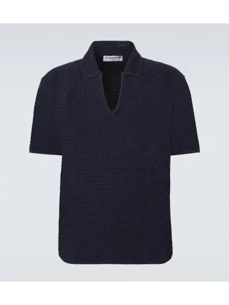 Tricou polo Orlebar Brown albastru