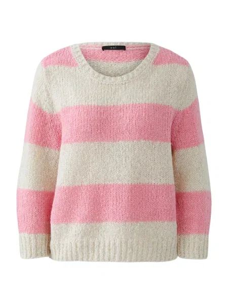 OUI Pulover Esmy kitt / roz alb