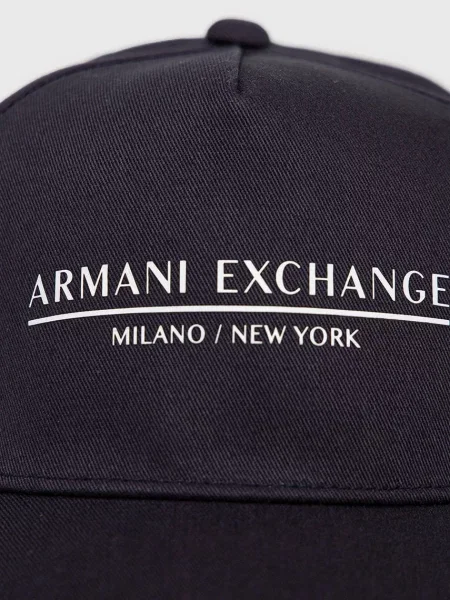 Кепка Armani Exchange з принтом синій