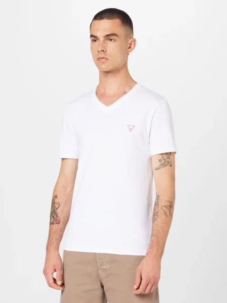 Къс тениска Guess бяло