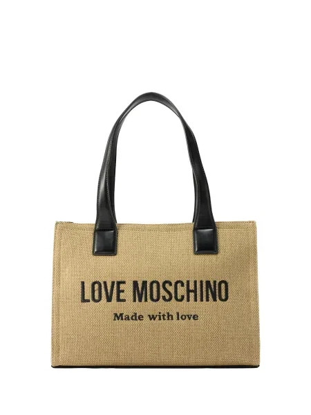 Love Moschino kabelka typu shopper dámska béžová