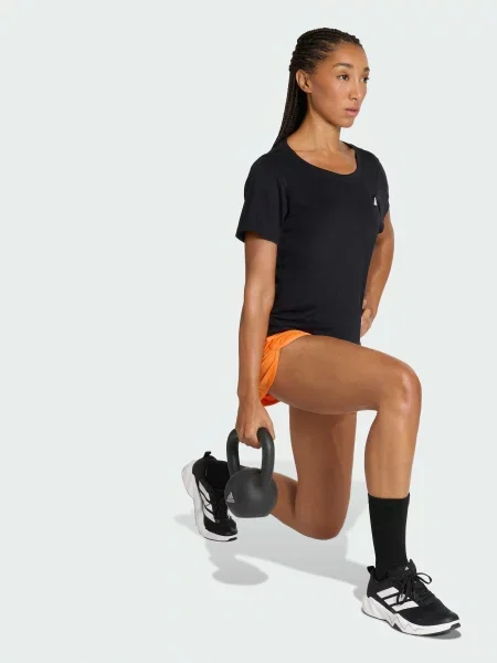 Переработанный спортивная футболка Adidas черная
