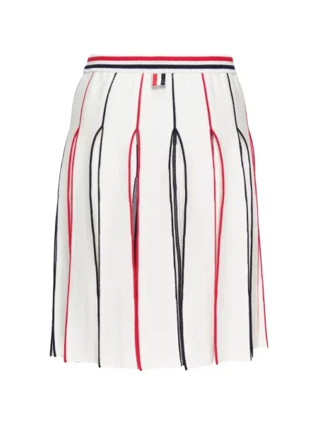 Fustă Thom Browne cu dungi alb