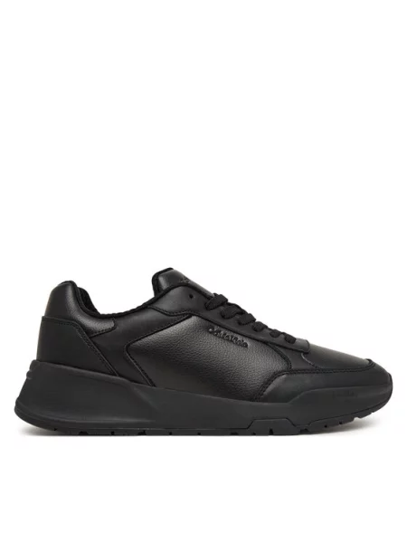 Sneakersy Calvin Klein City Runner Laceup Lth Mix černá