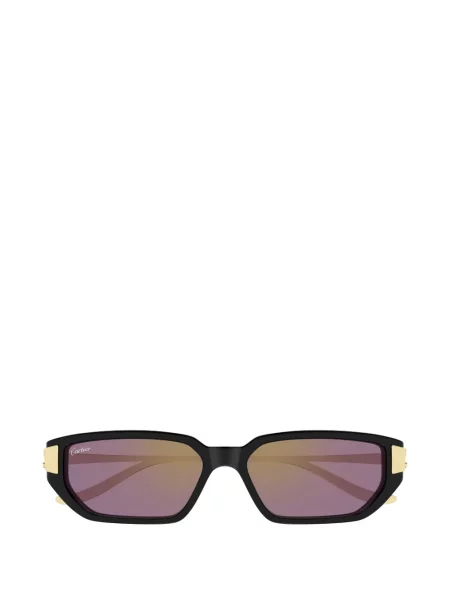 Ochelari de soare Cartier Eyewear cu imprimeu geometric negru