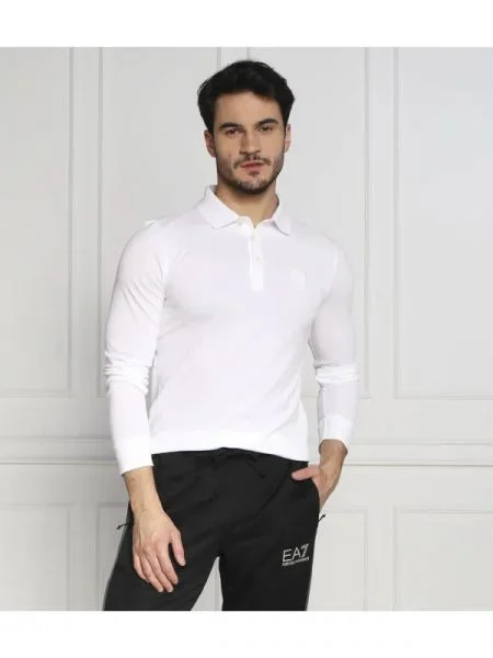 BOSS ORANGE Polo Passerby alb