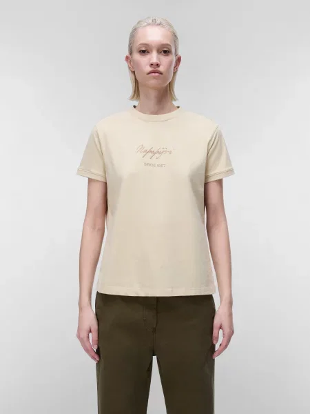 Футболка Napapijri бежевая