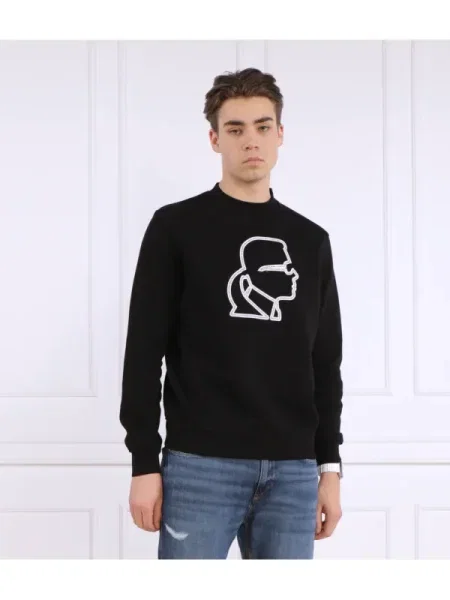 Karl Lagerfeld Hanorac SWEAT CREWNECK negru