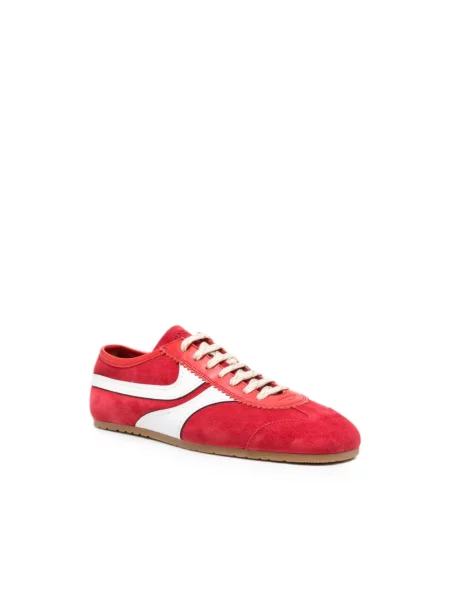 Sneakersy Dries Van Noten zamszowe czerwone