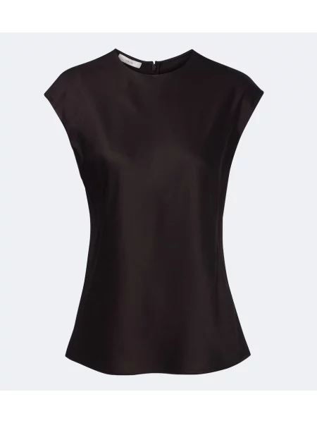 Top Vince din satin maro