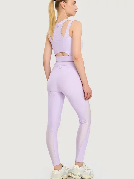 Спортивные однотонные лосины