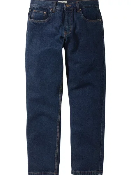 Jeansy regular fit straight niebieskie