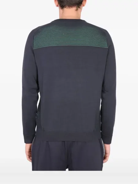 Hanorac crewneck Boss cu dungi albastru