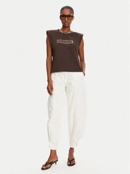 Patrizia Pepe Blugi Boyfriend Fit alb