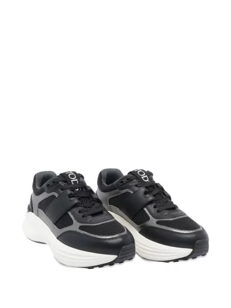 Sneakerși Tod's cu șireturi din piele gri