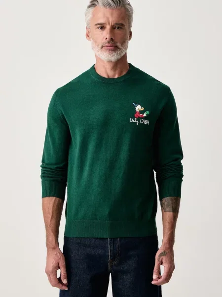 Saint Barth pulover pentru bărbați cu lână verde