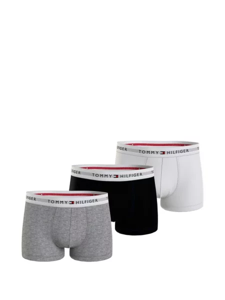 Boxeri Tommy Hilfiger cu autograf alb
