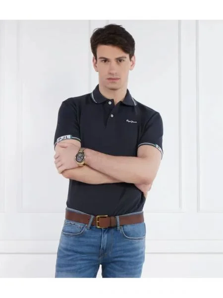 Pepe Jeans London Tenisz póló HARLEY kék