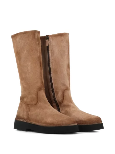 Botine Alexander Hotto din piele de căprioară maro