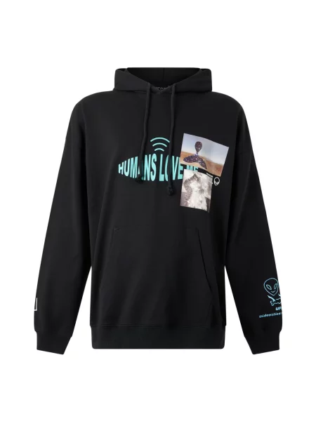Bluza z kapturem Diesel z kapturem czarna
