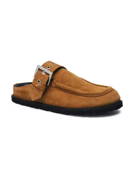 HUGO De piele șlapi Artentia_Sabot_BKSD maro