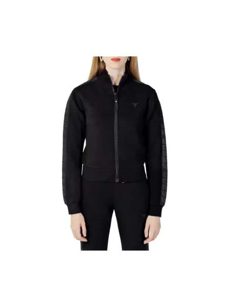 Bluza rozpinana z aplikacją z logo model ‘NEW ALLIE’ Guess czarna