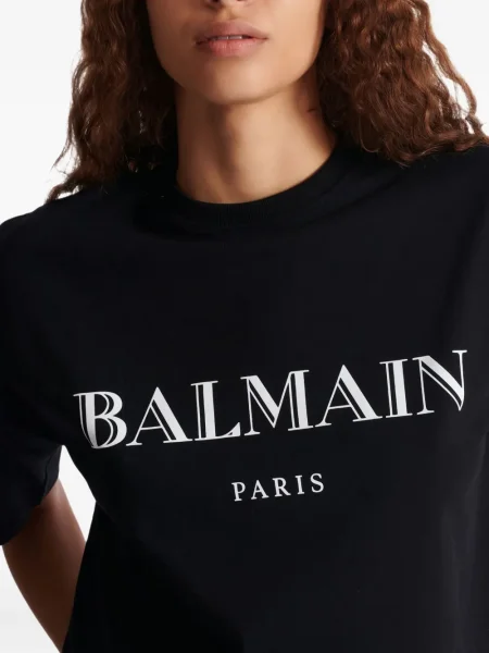 Tricou Balmain cu imagine negru