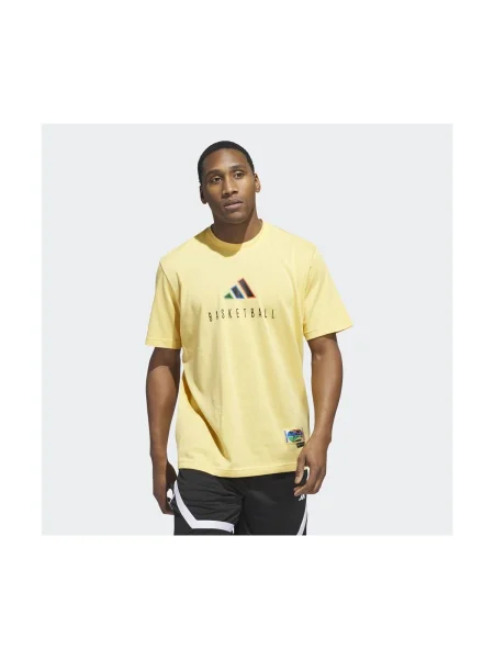 Tricou Adidas cu autograf galben