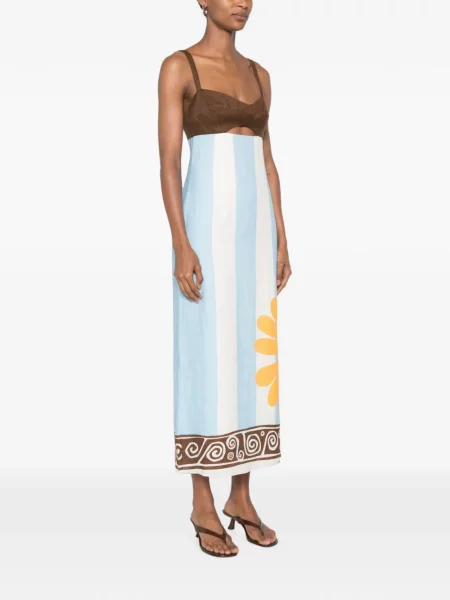 Rochie midi Cala De La Cruz maro